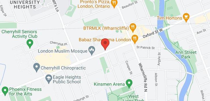 map of 127 OXFORD ST W